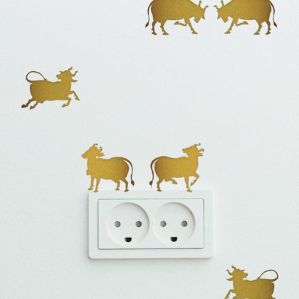 Cows Of Pichwai (Gold) Easy Decal Sets