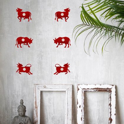Cows Of Pichwai (Gulaal) Easy Decal Sets