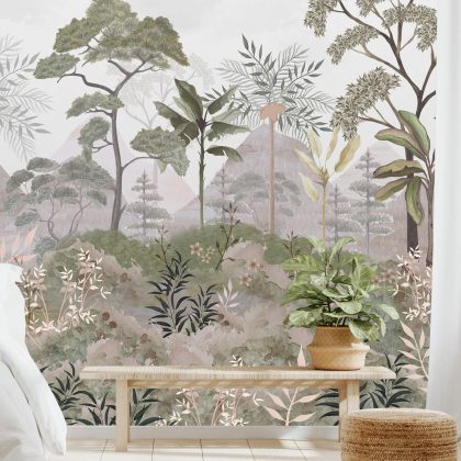 Blooming Wall Peel&Stick Tropical Palm Leaf Self-Adhesive Prepasted  Wallpaper Wall Mural (010) : Amazon.in: Home Improvement
